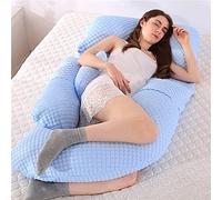 RUHEN Almohada de Embarazo, Almohada Corporal, Almohada Corporal, Almohada de Maternidad, Soporte para Espalda, Caderas, piernas, Vientre, Almohada Corporal Desmontable, Viene con Funda Lavable