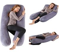 RUHEN Almohada de Embarazo, Almohada Corporal, Almohada de Cuerpo Completo, Almohada de Embarazo, Almohada Corporal, Soporte para Espalda, Caderas, piernas, Vientre para Mujeres Embarazadas