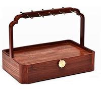 RUHEN Estante de Almacenamiento de Llaves de joyería de Entrada de Madera Intermitente, Estante de cajón de Escritorio, Caja de Almacenamiento de cosméticos y joyería