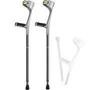 RUHEN Muletas para Las Axilas Bastones Plegables de Aluminio para Adultos Bastones para Caminar de Altura Ajustable de Grado 10 Bastones para Mujeres