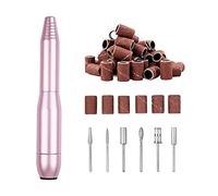 RUHEN Taladro eléctrico para uñas, 20W, 35000RPM, Accesorio de manicura con Fresa, Lima de uñas eléctrica, Broca, Herramienta artística para uñas