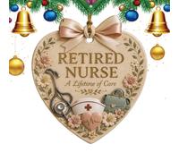 Ruhestandsberuf Weihnachten | Ornament Herzform Souvenir Festliche Dekorati