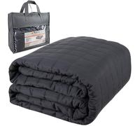 Ruhhy Manta con peso de 150 x 200 cm, 6,4 kg, algodón y perlas de vidrio, manta terapéutica calmante contra el insomnio, el estrés y la ansiedad, para adultos y jóvenes