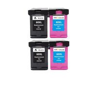 RUHJFBQL Cartucho de Tinta 60XL Compatible for Impresora Deskjet F2480 F2420 F4480 F4580 F4280 D2660 D2530 D2560 PhotoSmart C4680(2 BK 2 Color)