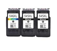 RUHJFBQL Cartucho de Tinta Compatible CL-546 PG-545 for impresoras MG3050, 2550, 2450, 2550S, 2950 y MX495(2 BK 1 Color)