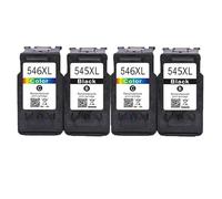 RUHJFBQL Cartucho de Tinta Compatible PG-545 CL-546 for impresoras MG3050, 2550, 2450, 2550S, 2950 y MX495(2 BK 2 Color)
