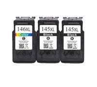 RUHJFBQL Cartucho de Tinta remanufacturado PG-145 CL-146 for impresoras MG2410 y MG2510(2BK 1COLOR)