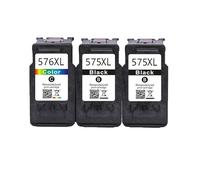 RUHJFBQL Cartucho de Tinta remanufacturado PG-575 CL-576 for impresoras TS3550i, TS3551i, TR4750i y TR4751i.(2 BK 1 Color)