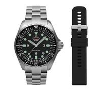 Ruhla Reloj Automático Minentaucher con Negro Correa Intercambiable 4960M5 _ Set