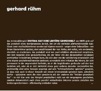 Ruhm, Gerhard - Diotima Hat Ihre Lekture Gewechselt