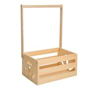 Ruhnjyg Cestas de bebé para baby shower, cesta de baby shower con percha | Práctica cesta para baby shower Caja de madera para baby shower - Armario compacto para Baby Shower, estante para ropa para