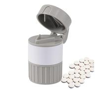 Ruhnjyg Molinillo de tabletas | Pastillero portátil | Trituradora divisora de tableta, molinillo pulverizador 4 en 1, taza para beber, trituradora y molinillo multifuncional para tabletas