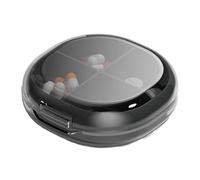 Ruhnjyg Organizador de medicamentos de viaje, Organizador de pastillas medicinales de viaje | Pequeño organizador de medicamentos,Caja organizadora de pastillas, estuche para medicamentos, contenedor