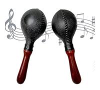 Ruhnjyg Shakers Instrumentos musicales,Maracas para niños | 2X Cocteleras Rumba con Diseño de Mango de Madera - Martillo de de agitadores de música, instrumento de percusión de sonido claro para