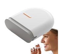 Ruhnjyg Soporte de retención, protector de dientes de molienda con agujeros de ventilación, fundas de retención, caja de almacenamiento portátil para limpieza diaria