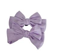 RUHTEUO 1 par de zapatos con Clip lazo seda, zapatillas marca, hebilla, Clips decoración for mujer, encanto jardín Adecuada Tacones Altos Y Calzado Planos(Purple)