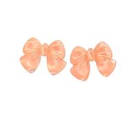 RUHTEUO 10 Uds. De abalorios for zapatos con agujero en lazo de Color caramelo, decoraciones diseñador lujo, alfileres adorno Adecuada Tacones Altos Y Calzado Planos(Orange-10pcs)