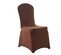 RUHTEUO 2/6/10/50/100 Fundas elásticas de Licra for sillas Boda, for restaurantes, Banquetes, hoteles, cenas y Fiestas para Restaurante, Banquete de Fiesta(Coffee,50pcs)