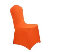 RUHTEUO 2/6/10/50/100 Fundas elásticas de Licra for sillas Boda, for restaurantes, Banquetes, hoteles, cenas y Fiestas para Restaurante, Banquete de Fiesta(Orange,50pcs)