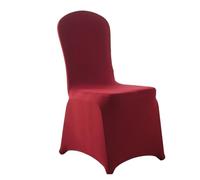 RUHTEUO 2/6/10/50/100 Fundas elásticas de Licra for sillas Boda, for restaurantes, Banquetes, hoteles, cenas y Fiestas para Restaurante, Banquete de Fiesta(Wind Red,2pcs)