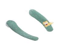 RUHTEUO 2 Pares de Cojines for Inodoro, Adhesivos for el hogar, Tipo cojín for, Funda Universal for Invierno for Las Cuatro Estaciones para Baño(Green)