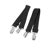 RUHTEUO 2Pcs Adjustable Bed Sheet Fasteners Straps Elastic Mattress Cover Corner Holder Clip Grippers Suspender Cord Hook Loop Clasps para Sábanas y Sofás(White)