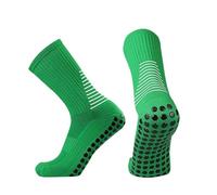 RUHTEUO 3 pares Escudo Circular Hombres Patrón Calcetines Fútbol de Silicona No Mujeres antideslizantes Entrenamiento Partido Deportes Agarre soccerSoc3paiek para Deportivos Running(Dark Green)