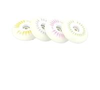 RUHTEUO 4 Uds Rueda de Rodillo Flash en línea 90A 60mm 64mm 68mm 70mm SEBA patín Ruedas PU para Patinaje de Doble Fila en Interiores o Exteri(4pc 64mm Pink)