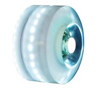 RUHTEUO 4 Uds. Ruedas Luminosas for Patines, rodamientos, Accesorios for Patinaje recreativo, Ruedas Intermitentes para Patinaje de Doble Fila en Interiores o Exteri(White)