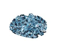 RUHTEUO 50 Uds. De Confeti, Adorno de Boda, adoquines, Paisaje for Acuario, Piedras Artificiales Coloridas, Cubitos Hielo Cristal, guijarros Relleno for jarrón para Acuario Pequeños(Light Blue)