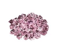 RUHTEUO 50 Uds. De Confeti, Adorno de Boda, adoquines, Paisaje for Acuario, Piedras Artificiales Coloridas, Cubitos Hielo Cristal, guijarros Relleno for jarrón para Acuario Pequeños(Pink)
