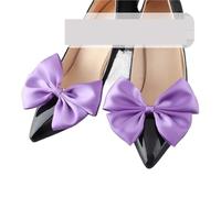 RUHTEUO 9 colores zapato desmontable lazo flor de raso pinzas for el cabello tacones altos nupciales accesorio bailarinas lazos encanto rojo Adecuada Tacones Altos Y Calzado Planos(Color-5)