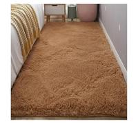 RUHTEUO Alfombra al Lado de la Cama Alfombra De Felpa For Mesita Noche, Suelo, Sala Estar, Mesa Café, Dormitorio, For El Hogar Alfombra Dormitorio Matrimonio(Khaki,60x160cm)