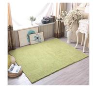 RUHTEUO Alfombra al Lado de la Cama Alfombra Gruesa de Terciopelo Cordero, decoración for Sala Estar, for Dormitorio y pie Cama Alfombra Dormitorio Matrimonio(Grass Green,60x90cm)