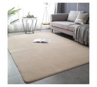 RUHTEUO Alfombra al Lado de la Cama Alfombras de Terciopelo Coral for decoración Moderna Sala Estar, Alfombra Gruesa Alfombra Dormitorio Matrimonio(Camel,60x160cm 23.6x63in)