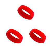 RUHTEUO Cinta elástica lisa for Yoga, correr, ciclismo, deportes al aire libre, diadema for lavar la cara y maquillaje, 3 uds.(Red)