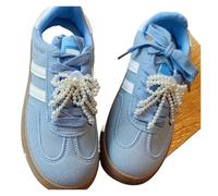 RUHTEUO Cordones de zapatos con lazo perlas encaje, dijes for zapatillas, hebilla decorativa flor, accesorios decorativos for Adecuada Tacones Altos Y Calzado Planos(Pearl bow-2Pcs)