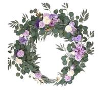RUHTEUO Flores Artificiales Colgantes Guirnaldas de Flores Artificiales for Caminos Mesa, centros Novios for decoración Bodas Enredaderas Artificiales Decorativas(Lilac)
