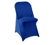 RUHTEUO Fundas for sillas de Boda, Fundas elásticas Licra, universales for Restaurante, Banquetes, hoteles, cenas, Fiestas y cumpleaños para Restaurante, Banquete de Fiesta(Blue,2PCS)