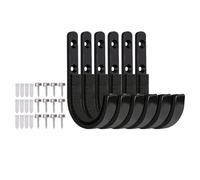 RUHTEUO Gancho montado en la pared de acero al carbono, bolsa resistente a oxidación, herramienta for colgar, soporte fuerte for armario garaje, solución almacenamiento para escalera, canoa(3 Pairs)