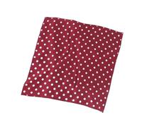 RUHTEUO Pañuelo cuello mujer Pañuelo cuadrado de lunares 50 cm for mujer, bandana estampada, accesorio diario Ladies Beach Vintage Shawl Chiffon(Red)