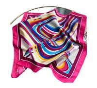 RUHTEUO Pañuelo cuello mujer Pañuelo cuadrado de seda for mujer, cinta for el pelo, pañuelo for cuello, chal satén for Ladies Beach Vintage Shawl Chiffon(Rose Red)