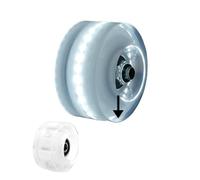 RUHTEUO Patines de Ruedas Doble Fila, Luminosas, Intermitentes, Accesorios Patines Cuatro, Rueda PU, 1 ud para Patinaje de Doble Fila en Interiores o Exteri(Brown)