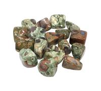 RUHTEUO Piedra caída Irregular Paisaje Jaspe Reiki Cristal curativo energía Cuarzo Mineral espécimen Acuario hogar jardín decoración para Acuario Pequeños(Color19,100g)