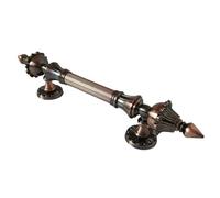 RUHTEUO Pomos armario Manija de puerta cobre Qinggu for hotel, manija madera antigua, vidrio for Villa, 1 ud Tirador armario puertas(Red bronze,Length 27CMLength 27)