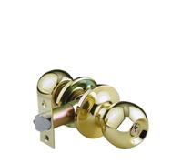 RUHTEUO Pomos armario Perillas de manija puerta, cerradura sala estar acero inoxidable, herrajes con tres llaves, engranaje bloqueo forma redonda, negro Tirador armario puertas(Gold)