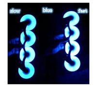 RUHTEUO Rueda Intermitente Rueda luz led Patines 90 A 8 unids/Set para Patinaje de Doble Fila en Interiores o Exteri(Blue 72)