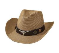 RUHTEUO Sombrero de mujer Sombreros playa flexibles paja verano protección UV for for el sol(Camel-03)