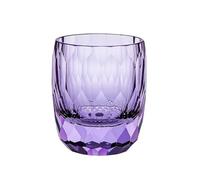 RUHTEUO Starlight Crystal Glass Cup Glassware Wineglass Sparkling Diamond Cut Rock Tumbler Ideal para cócteles largos y sin alcohol(Purple Starlight Cup)