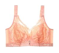 RUHTEUO Sujetador mujer Sujetador de encaje talla grande for mujer, sujetador push up, copa completa ajustable, ropa interior for niñas CD 46F 48EF Sujetadores sin aros comodos(Khaki,85D)